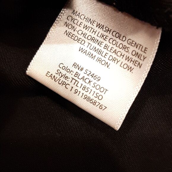 Black Shirt Dress by Time and Tru - Picture 14 of 14